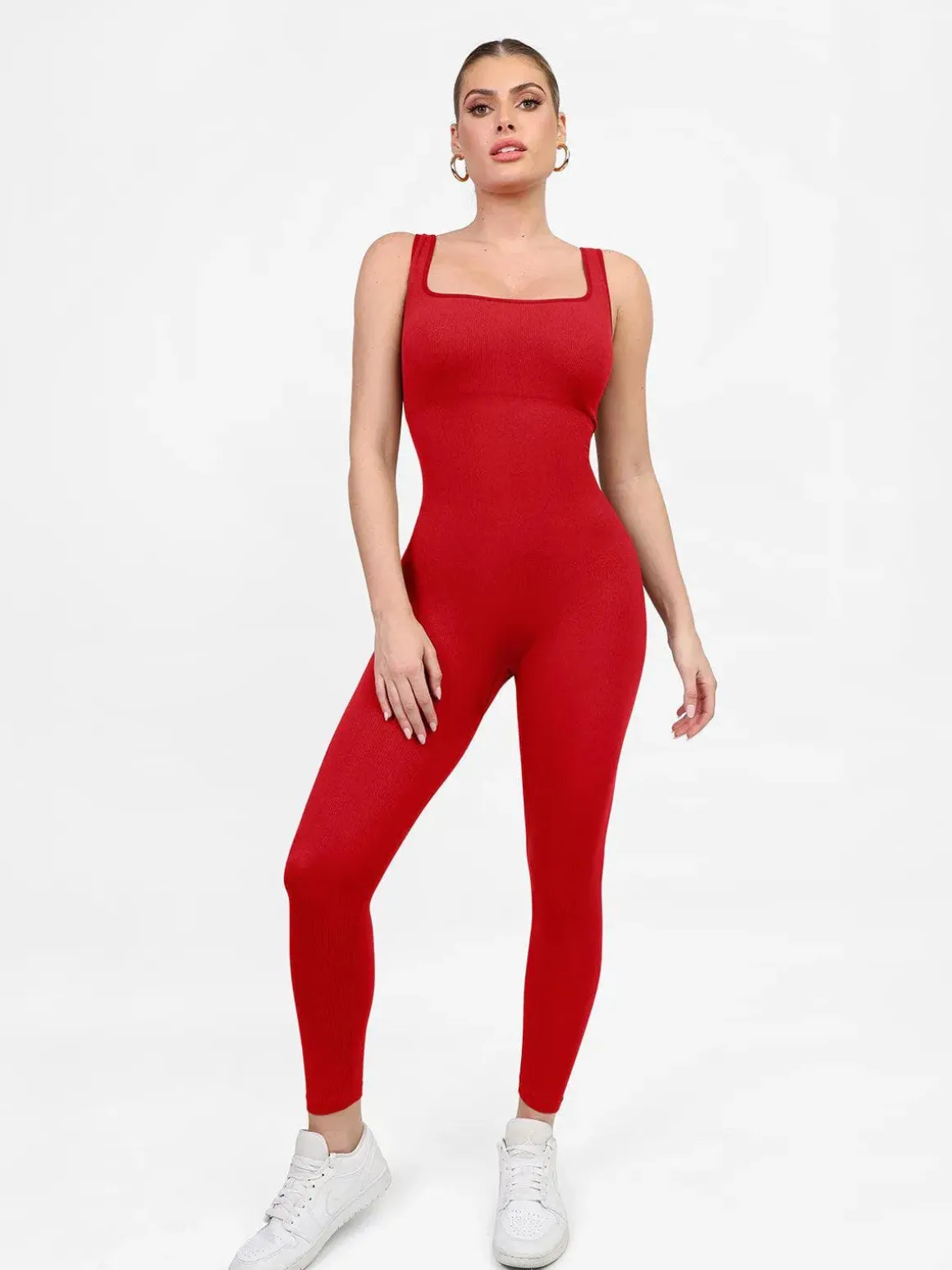 Shapewear Seamless Long Sleeve & Square Neck Sleeveless Jumpsuits