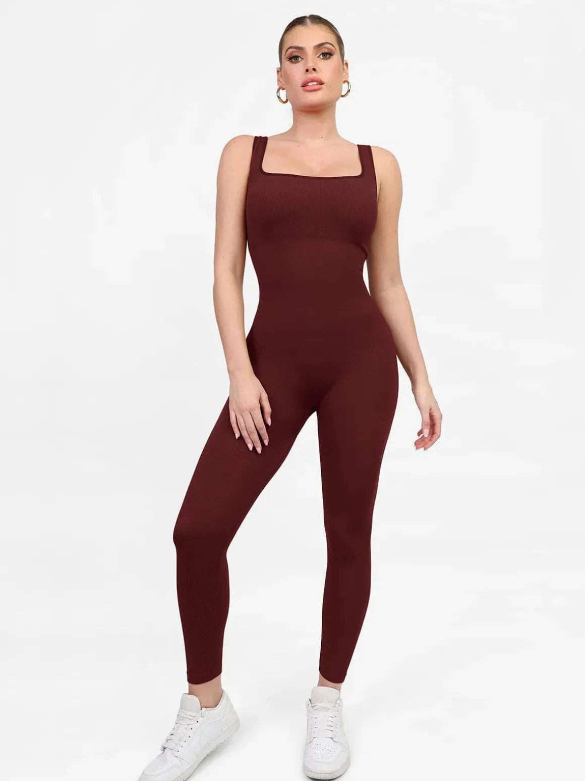 Shapewear Seamless Long Sleeve & Square Neck Sleeveless Jumpsuits