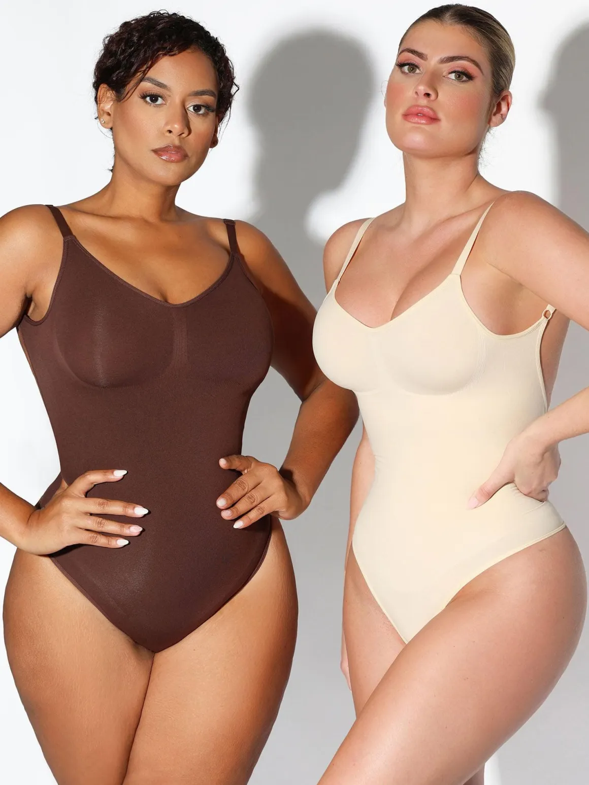 Shapewear Seamless Low Back Tummy Control Thong Bodysuit