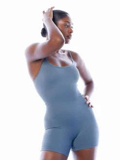 Shapewear Seamless Rib Strappy Romper