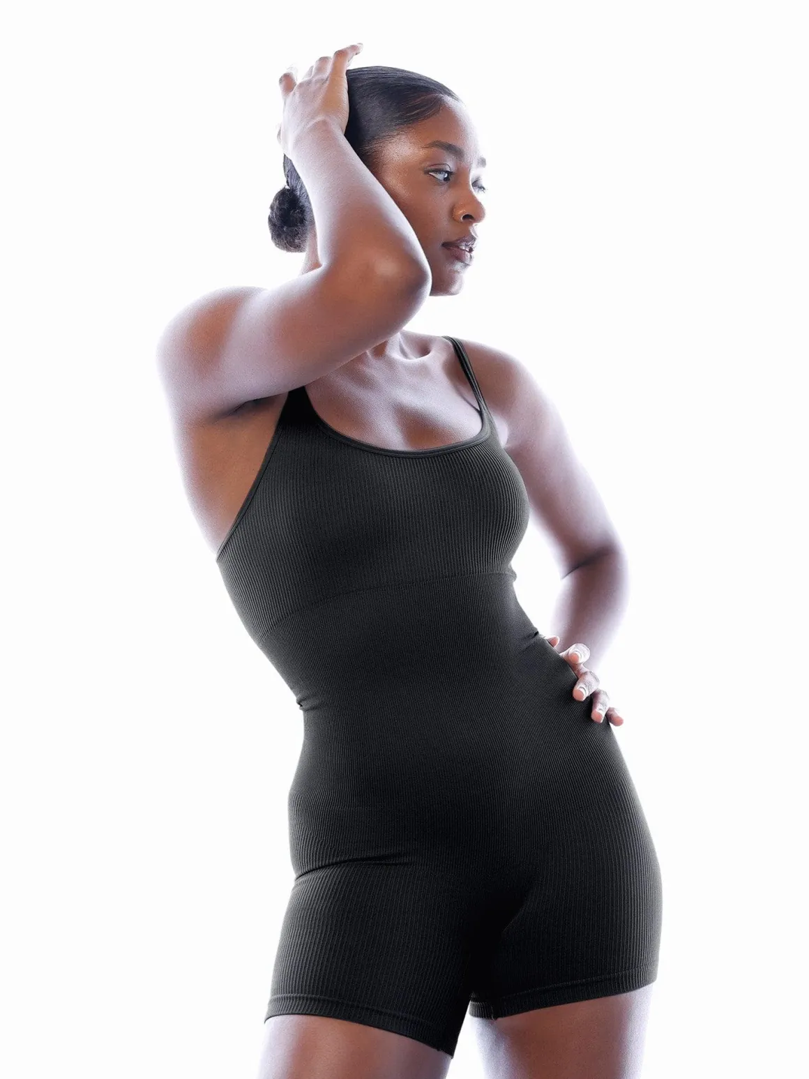 Shapewear Seamless Rib Strappy Romper