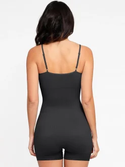 Shapewear Seamless Rib Strappy Romper