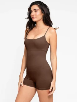 Shapewear Seamless Rib Strappy Romper