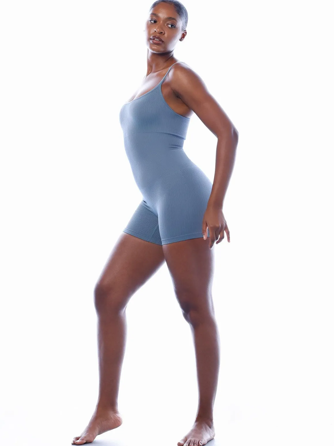 Shapewear Seamless Rib Strappy Romper