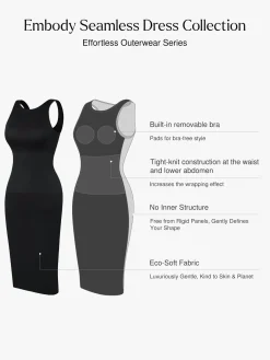 Shapewear Seamless Sleeveless Irregular Ruffled Hem Dress