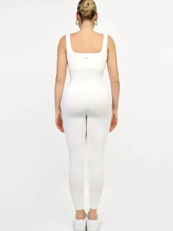 Shapewear Seamless Square Neck Tank Workout Jumpsuit