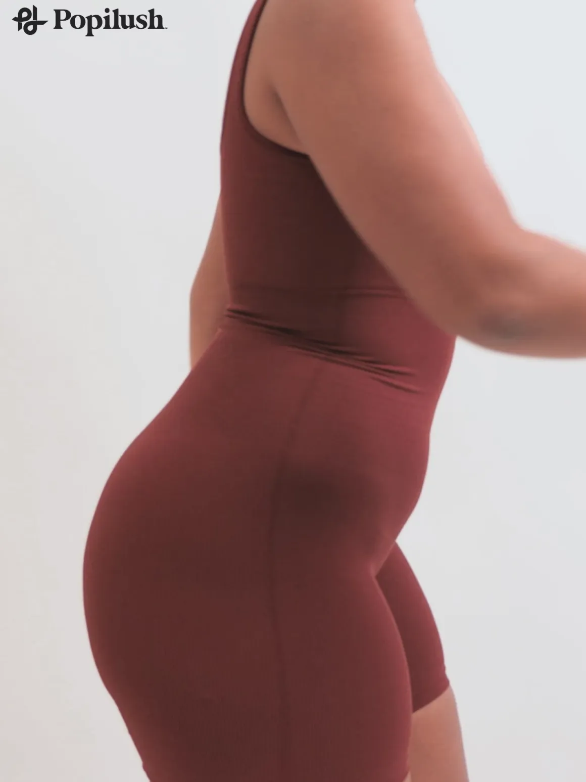 Shapewear Seamless Square Neck Smoothing Sport Romper