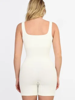 Shapewear Seamless Square Neck Smoothing Sport Romper