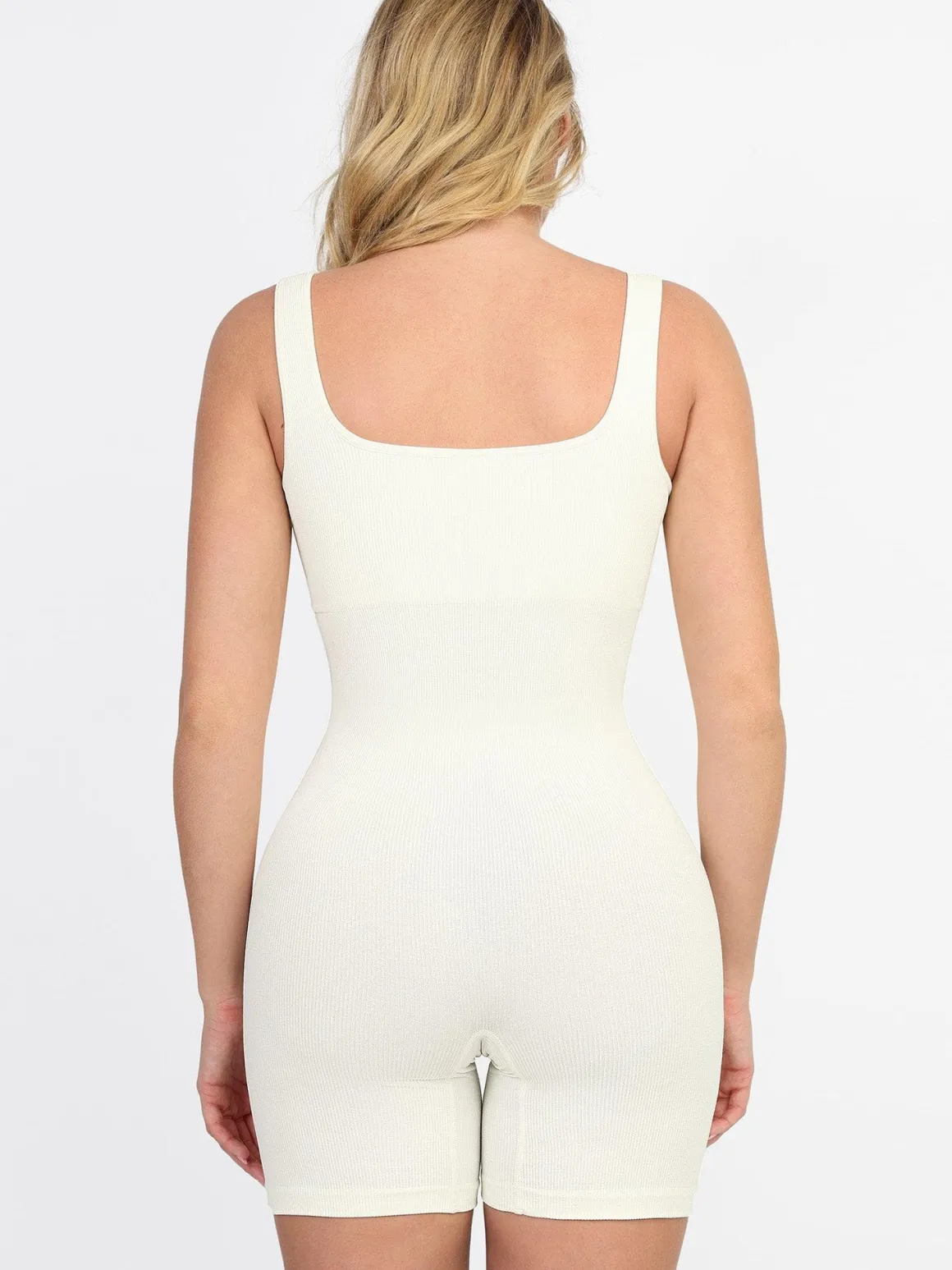 Shapewear Seamless Square Neck Smoothing Sport Romper