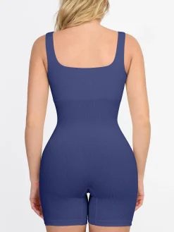 Shapewear Seamless Square Neck Smoothing Sport Romper