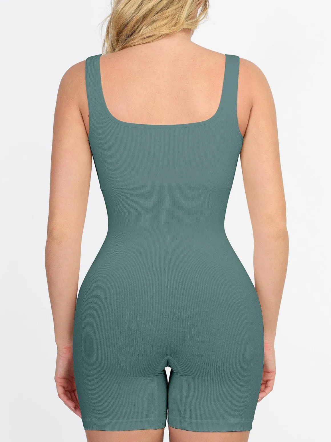 Shapewear Seamless Square Neck Smoothing Sport Romper