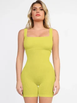 Shapewear Seamless Square Neck Smoothing Sport Romper
