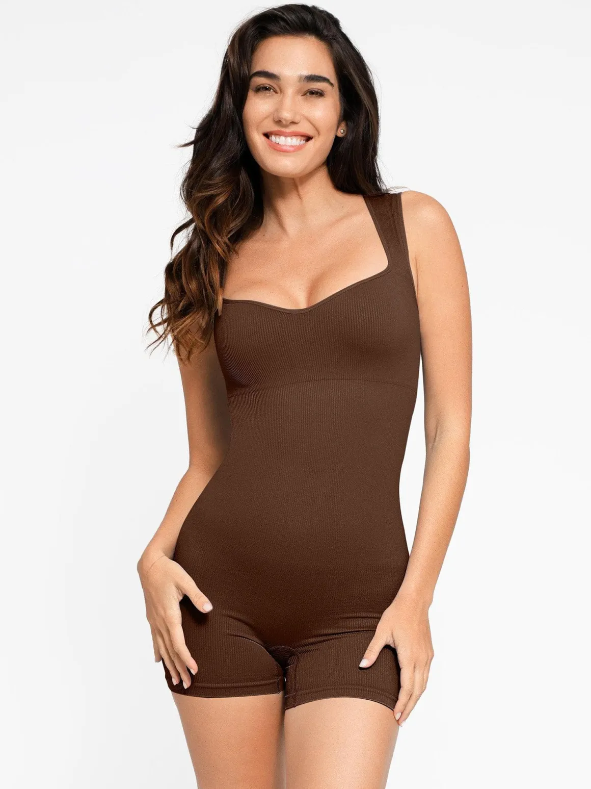 Shapewear Seamless Sweetheart Neckline Romper