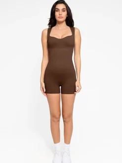 Shapewear Seamless Sweetheart Neckline Romper