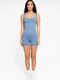 Shapewear Seamless Sweetheart Neckline Romper