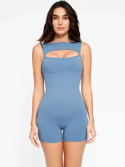 Shapewear Seamless Tummy Control Cut-Out Romper