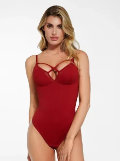Shapewear Sheer Mesh Sleeveless Tummy Control Bodysuit