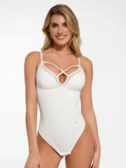 Shapewear Sheer Mesh Sleeveless Tummy Control Bodysuit