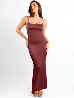 Shapewear Shine Slimming Tummy Control Maxi Slip Dress