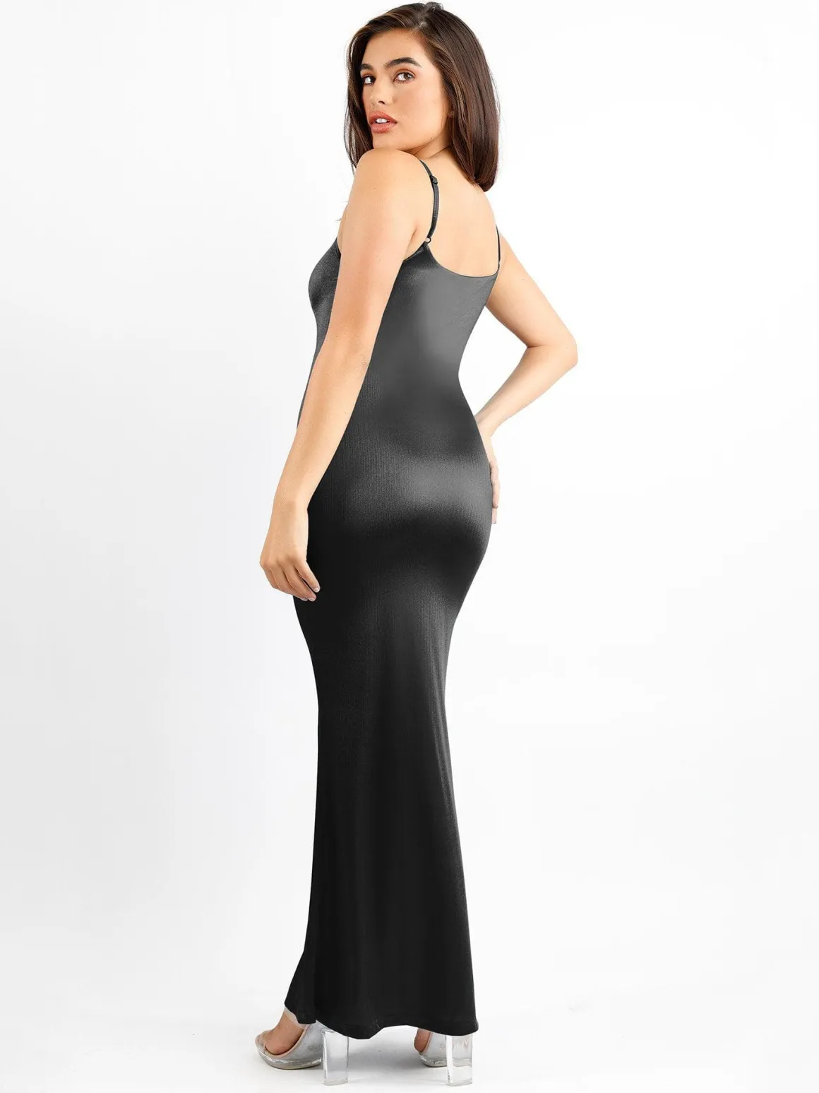 Shapewear Shine Slimming Tummy Control Maxi Slip Dress
