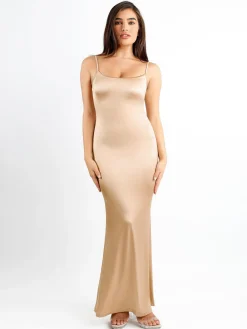 Shapewear Shine Slimming Tummy Control Maxi Slip Dress