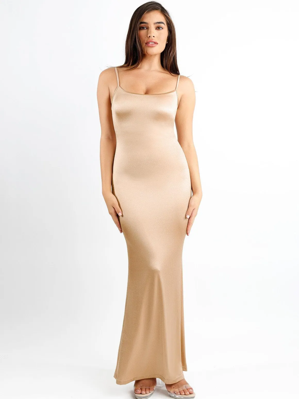 Shapewear Shine Slimming Tummy Control Maxi Slip Dress