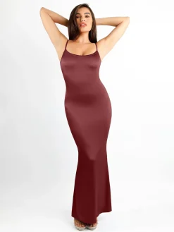 Shapewear Shine Slimming Tummy Control Maxi Slip Dress