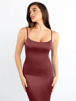 Shapewear Shine Slimming Tummy Control Maxi Slip Dress