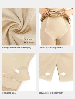 Shapewear Shine Slimming Tummy Control Maxi Slip Dress