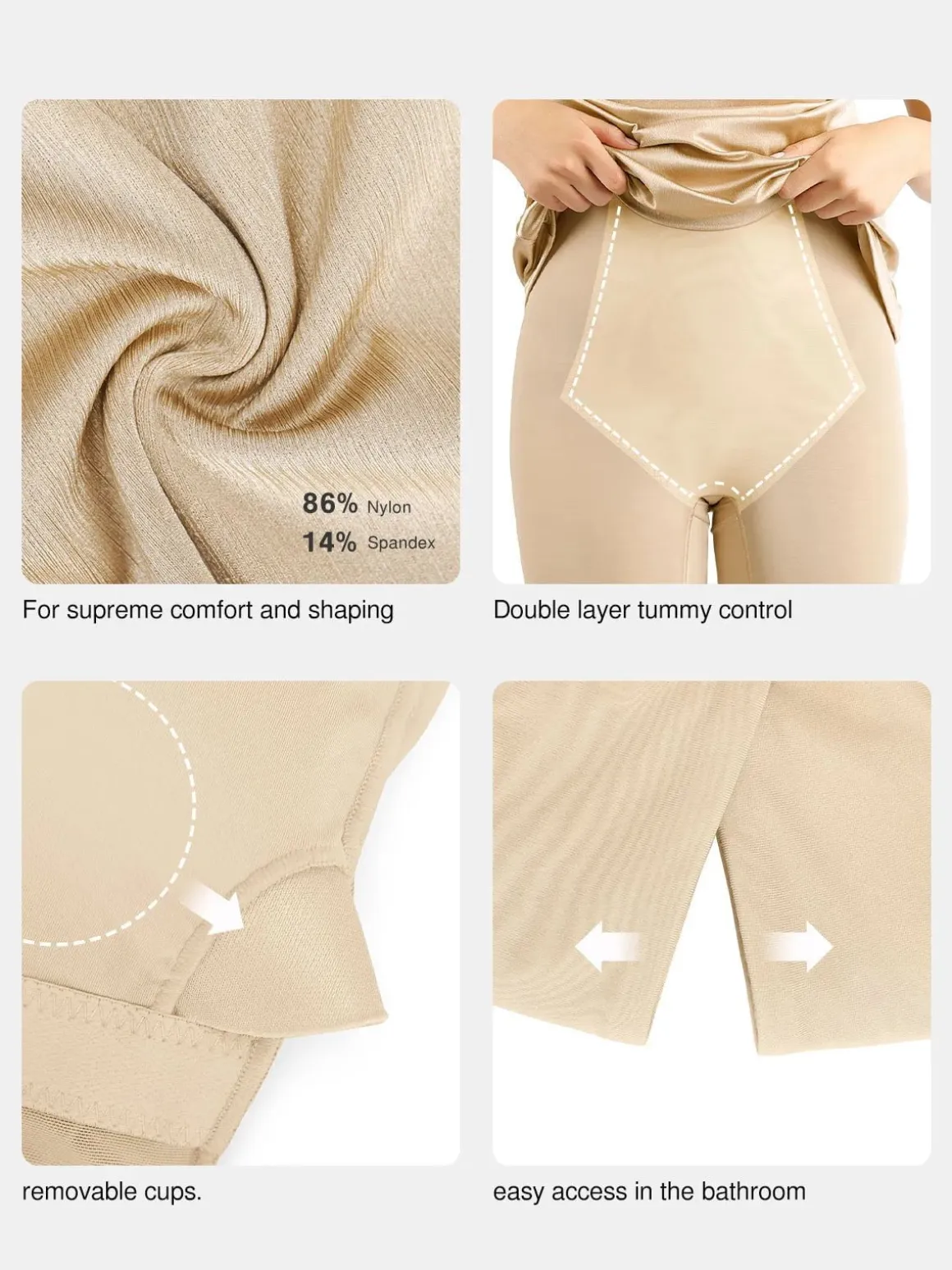 Shapewear Shine Slimming Tummy Control Maxi Slip Dress