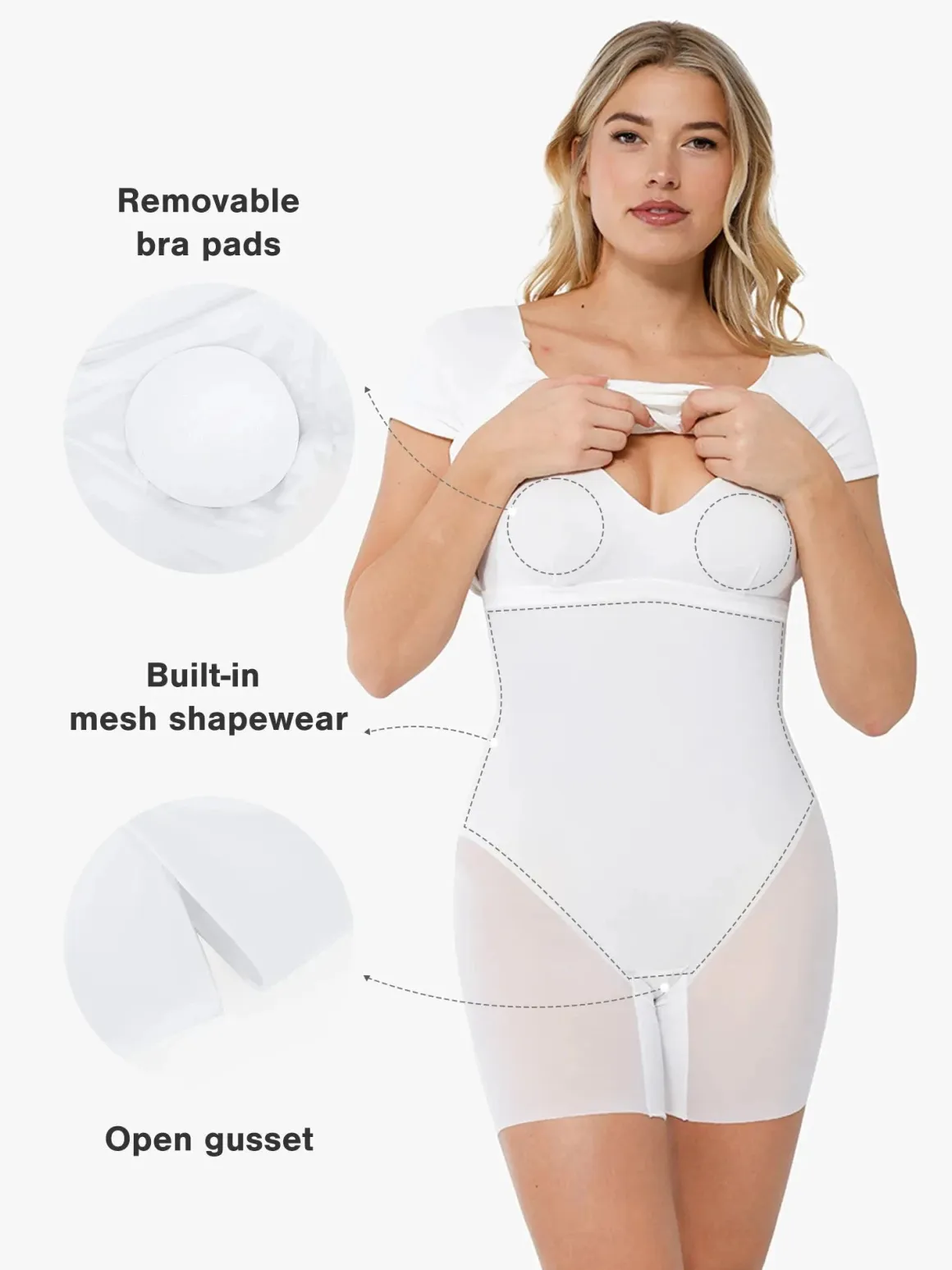 Shapewear Short Sleeve Perfect Form Sheath Dress