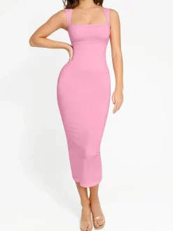 Shapewear Sleeveless Square Neck Slimming Seamless Dress