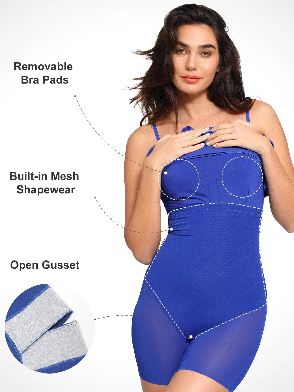Shapewear Slimming Midi Dress and Sheer Mesh Overlay Set