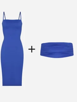 Shapewear Slimming Midi Tube Dress or Bandeau Shawl or Set