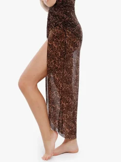 Shapewear Slimming One-Piece Swimsuit Mesh Coverup Set