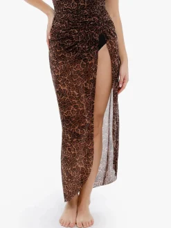 Shapewear Slimming One-Piece Swimsuit Mesh Coverup Set