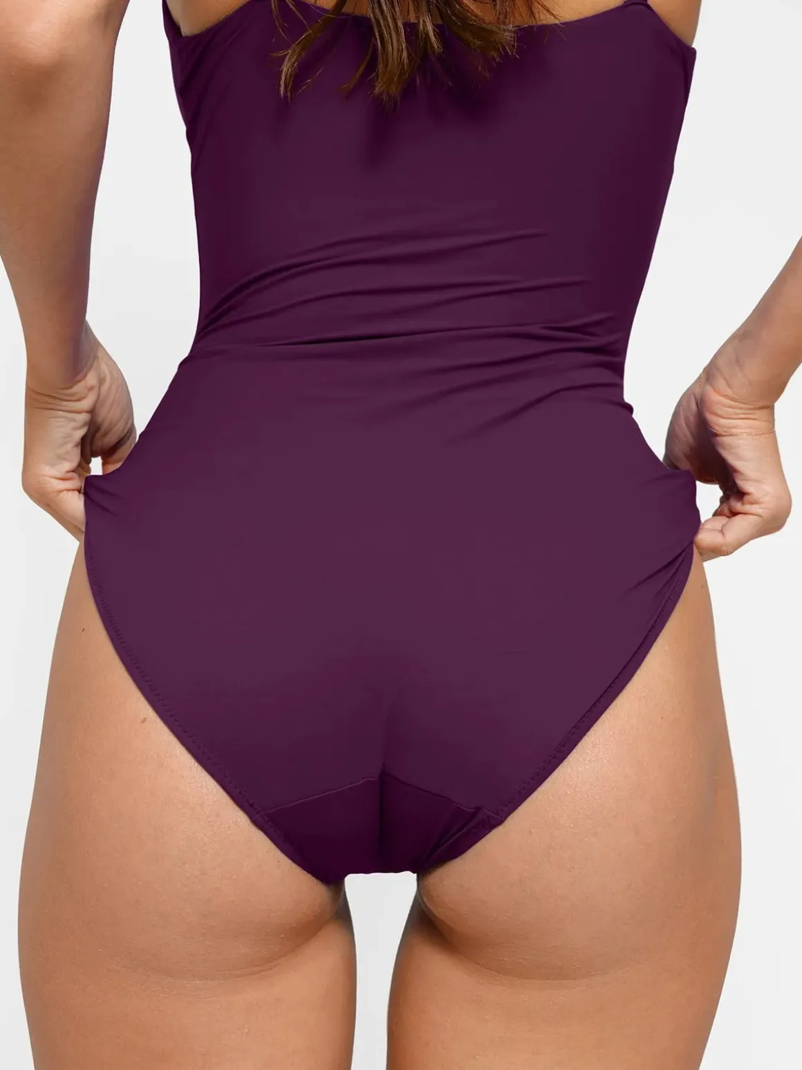 Shapewear Slimming One-Piece Swimsuit Mesh Coverup Set