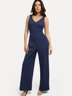 Shapewear Slimming Wide-Leg Jumpsuit