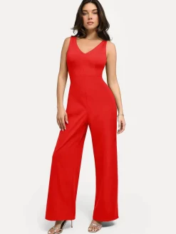 Shapewear Slimming Wide-Leg Jumpsuit