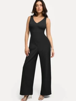 Shapewear Slimming Wide-Leg Jumpsuit