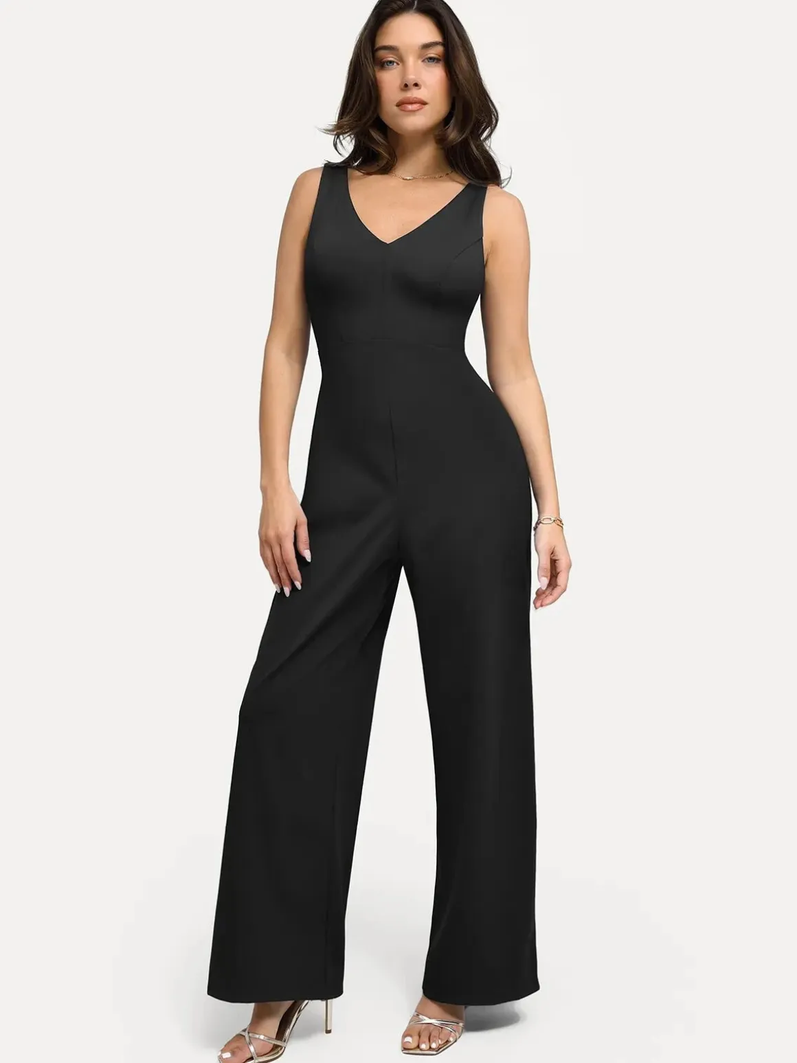 Shapewear Slimming Wide-Leg Jumpsuit