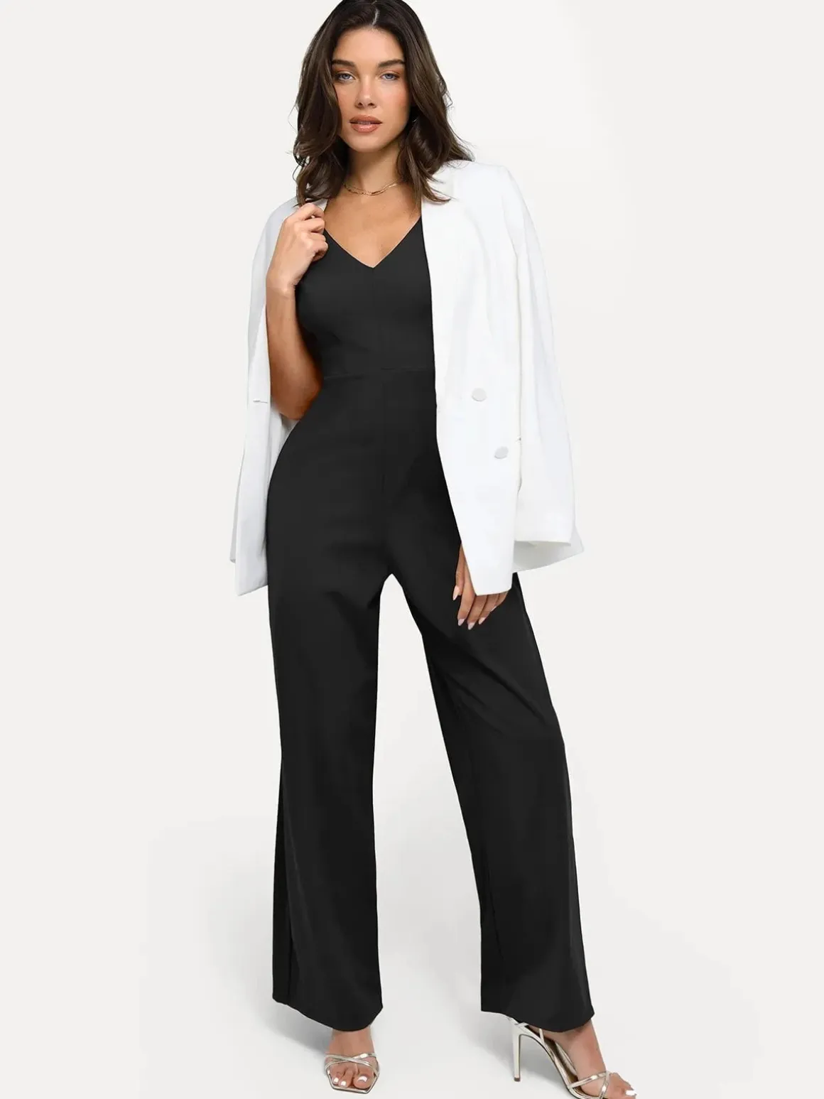 Shapewear Slimming Wide-Leg Jumpsuit
