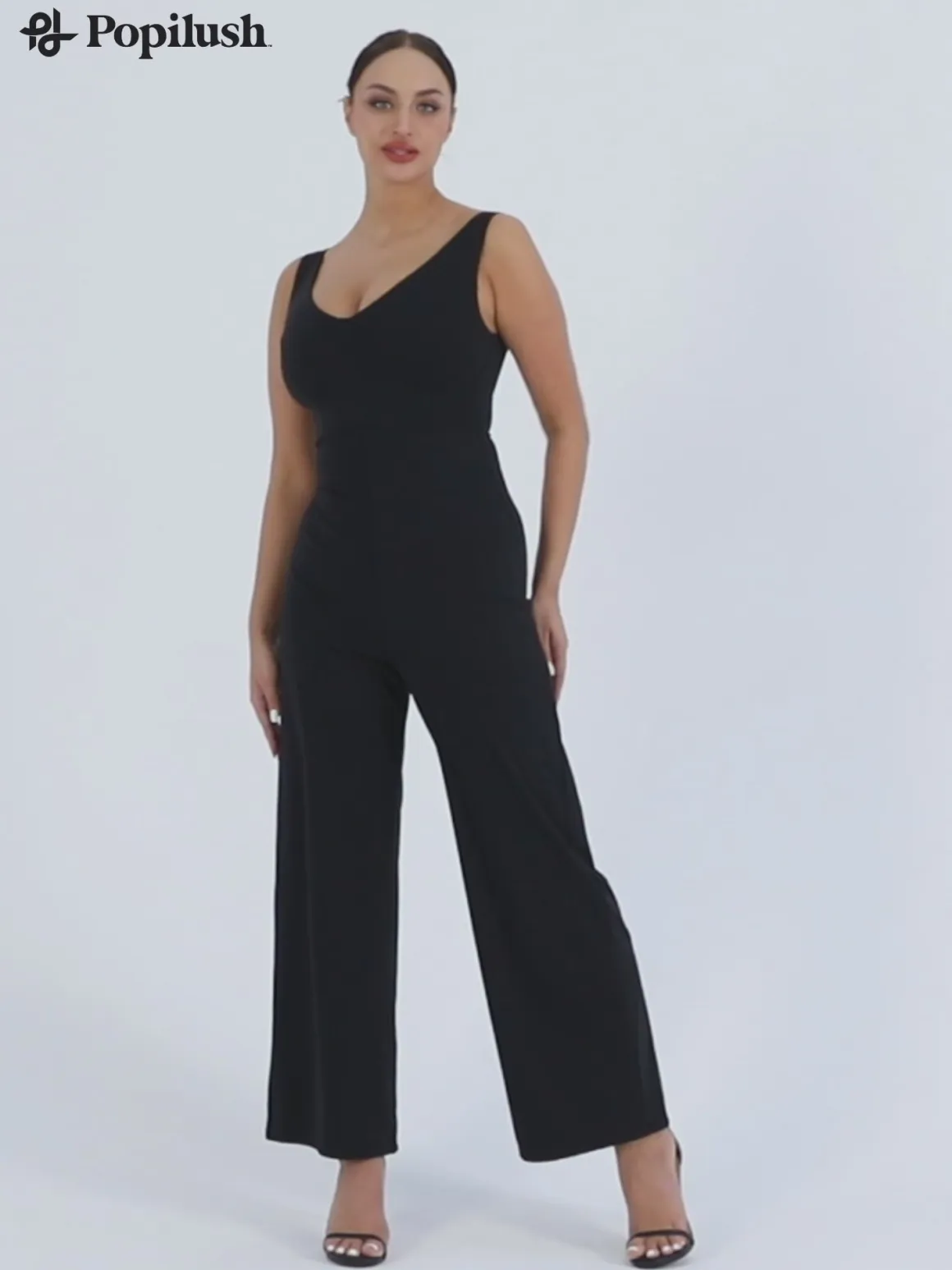 Shapewear Slimming Wide-Leg Jumpsuit