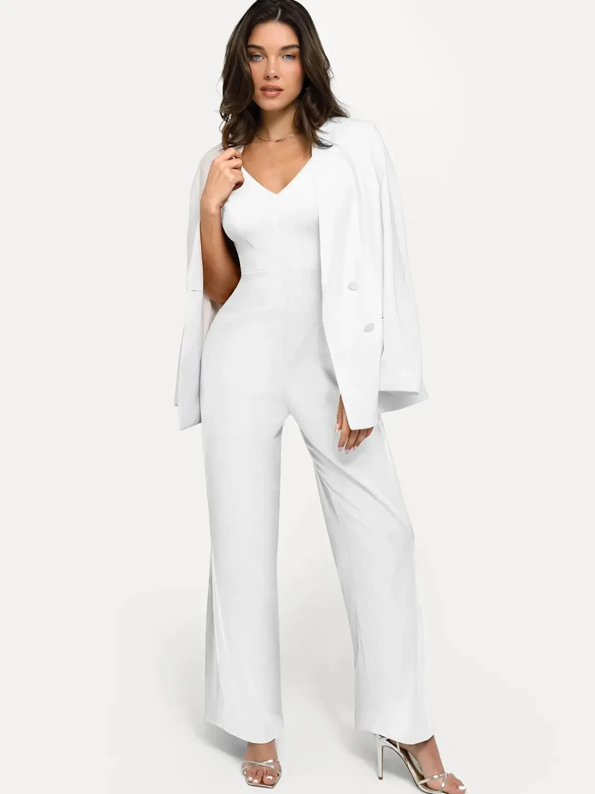 Shapewear Slimming Wide-Leg Jumpsuit