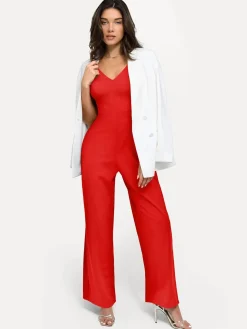 Shapewear Slimming Wide-Leg Jumpsuit