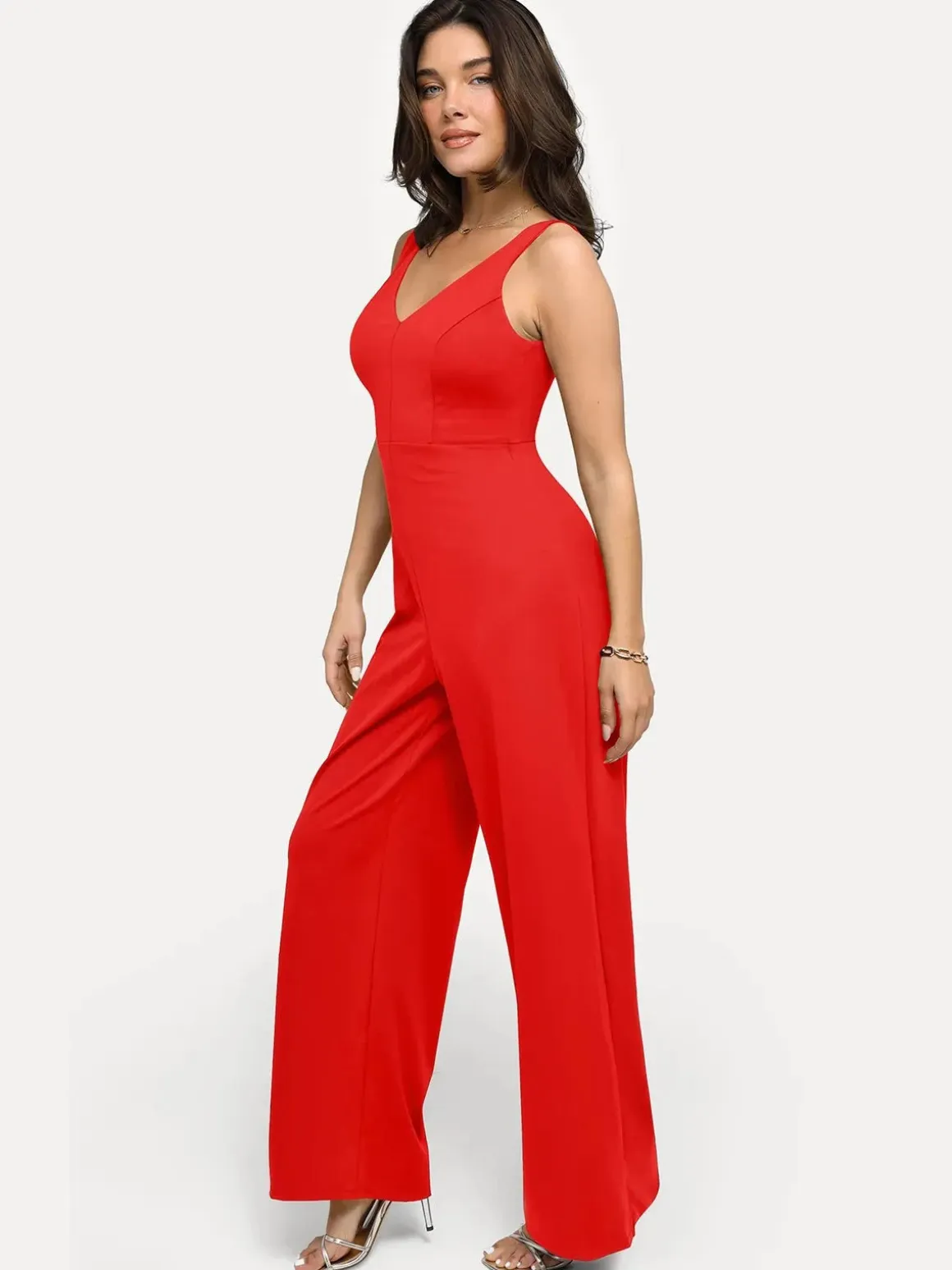 Shapewear Slimming Wide-Leg Jumpsuit