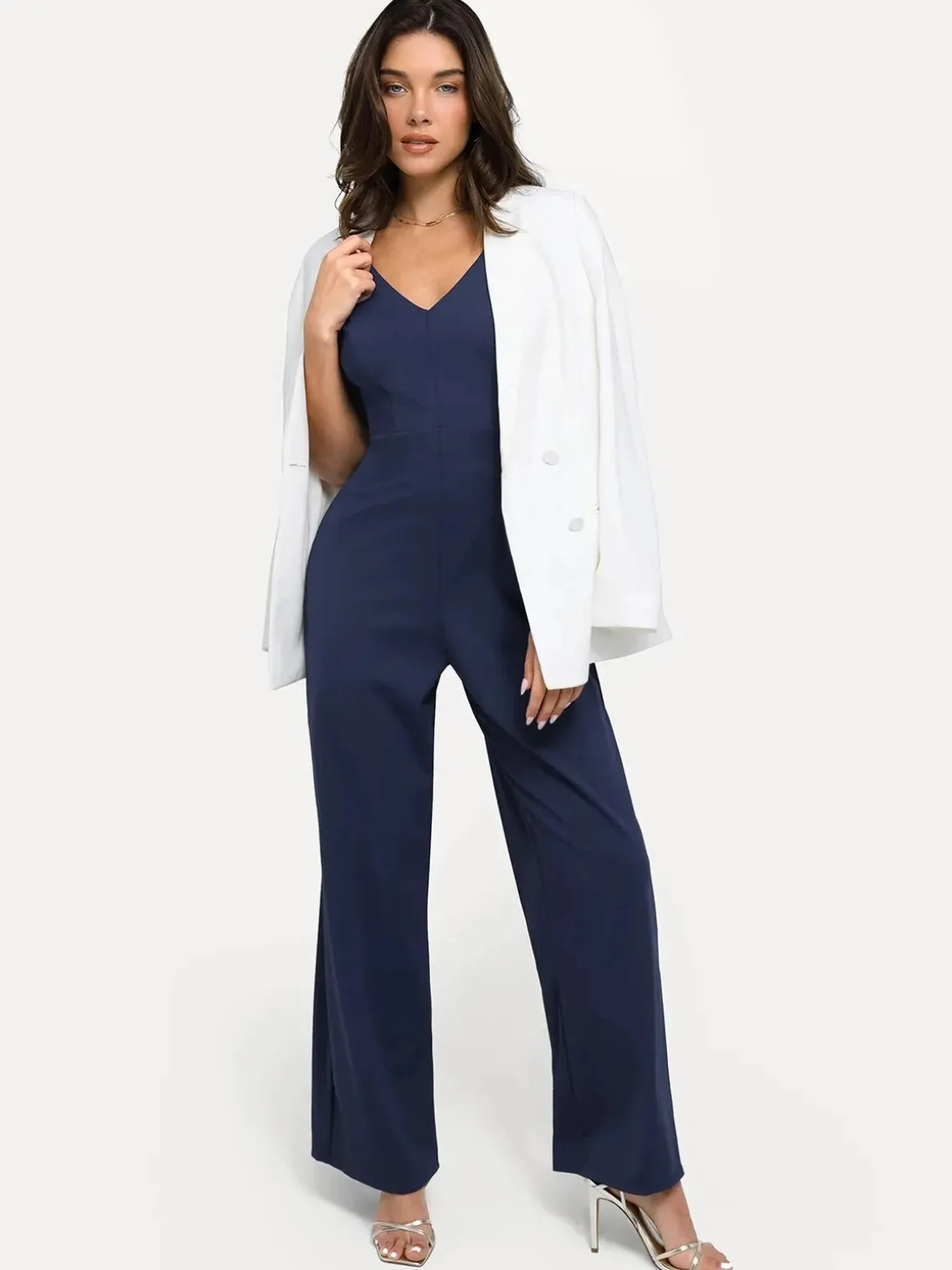 Shapewear Slimming Wide-Leg Jumpsuit
