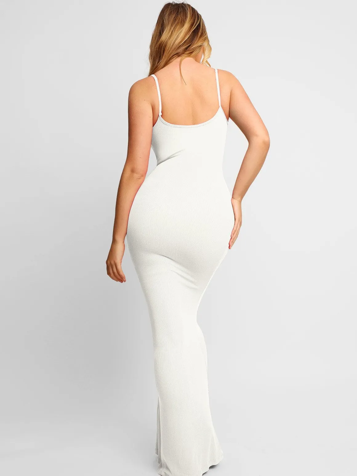 Shapewear Slip Dress Mesh Top Set