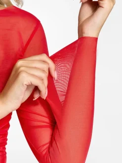 Shapewear Slip Dress Mesh Top Set