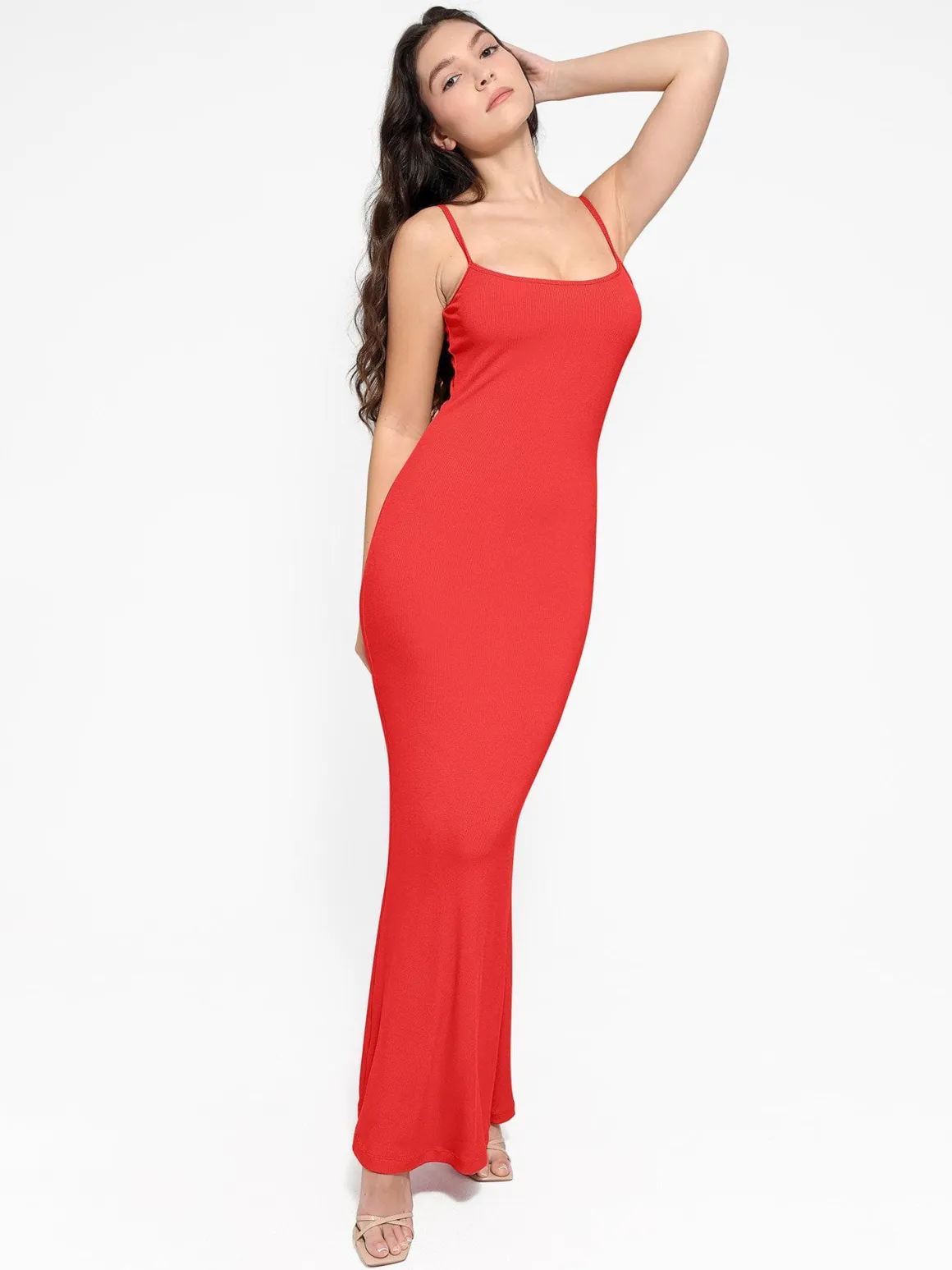 Shapewear Slip Dress Mesh Top Set